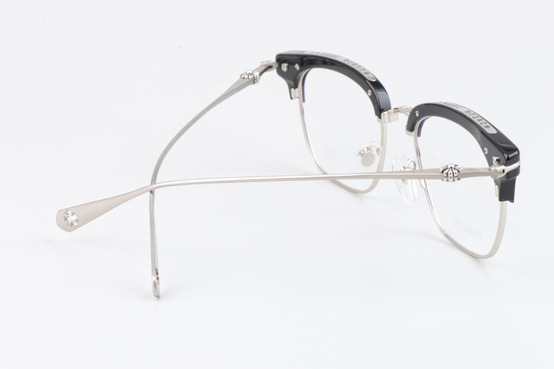 Sluntrapiction Eyeglasses Black Silver