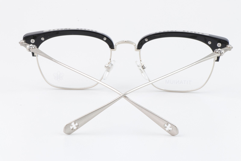 Sluntrapiction Eyeglasses Black Silver