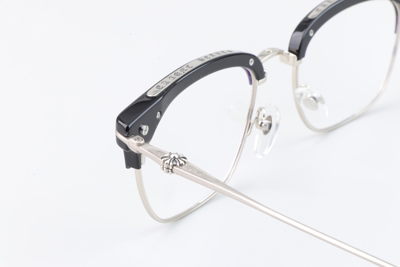 Sluntrapiction Eyeglasses Black Silver