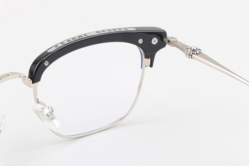 Sluntrapiction Eyeglasses Black Silver