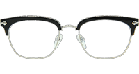 Sluntrapiction Eyeglasses Black Silver