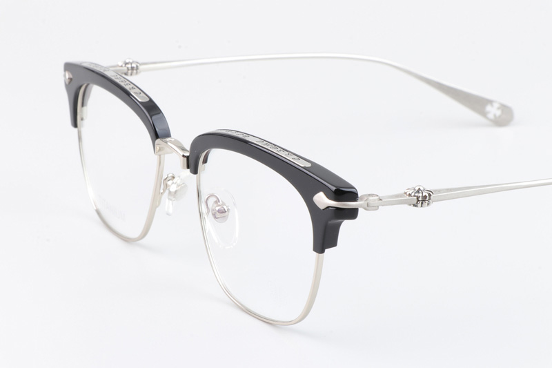 Sluntrapiction Eyeglasses Black Silver