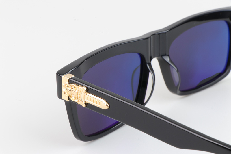 Sluss Bussin Sunglasses Black Gold Gray