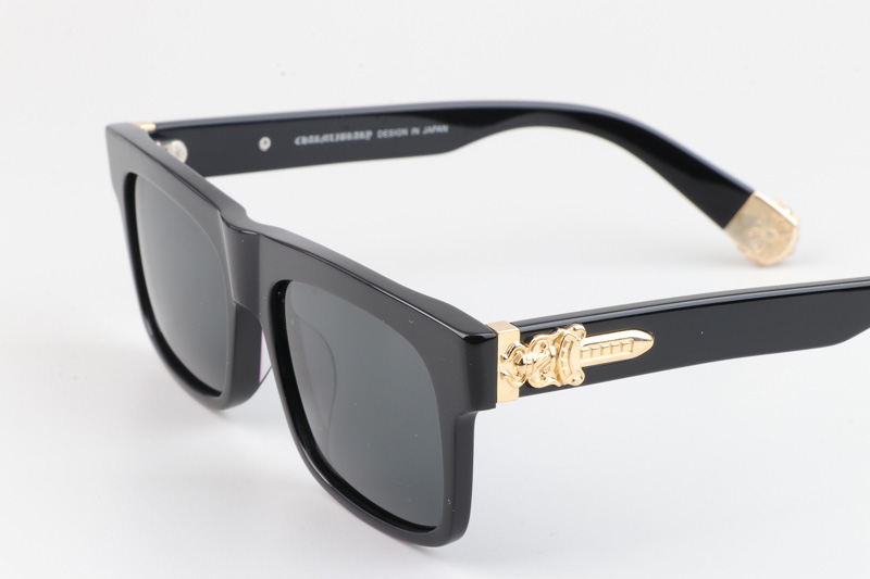 Sluss Bussin Sunglasses Black Gold Gray