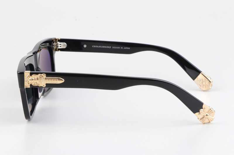 Sluss Bussin Sunglasses Black Gold Gray