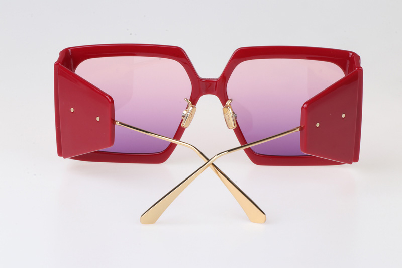 Solar SIU Sunglasses Red Gradient Purple