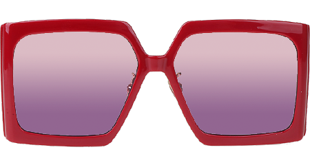 Solar SIU Sunglasses Red Gradient Purple
