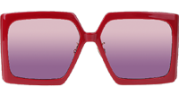 Solar SIU Sunglasses Red Gradient Purple