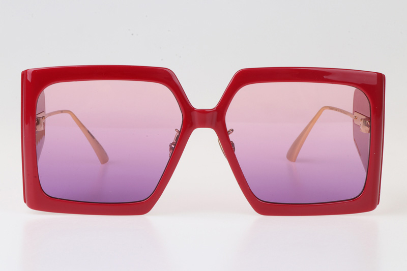 Solar SIU Sunglasses Red Gradient Purple