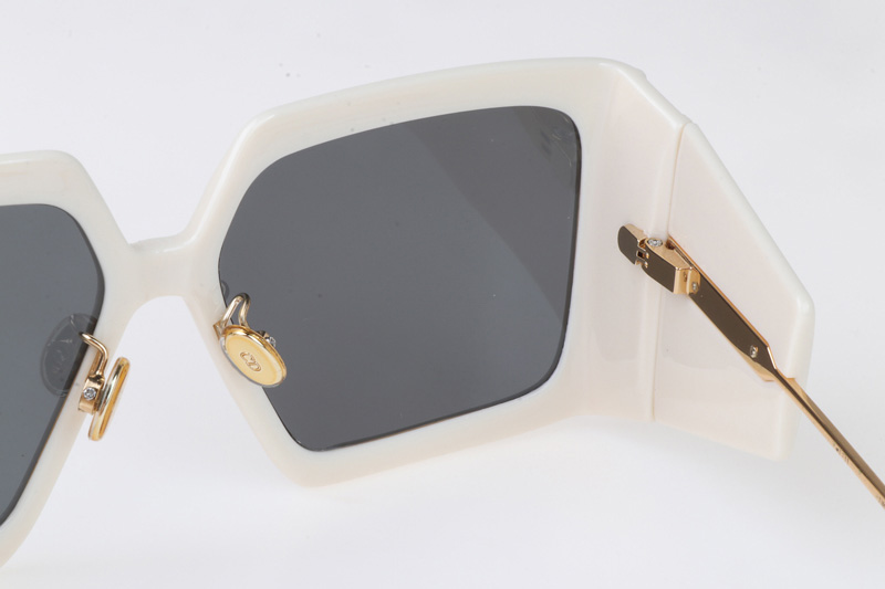 Solar SIU Sunglasses White Gray