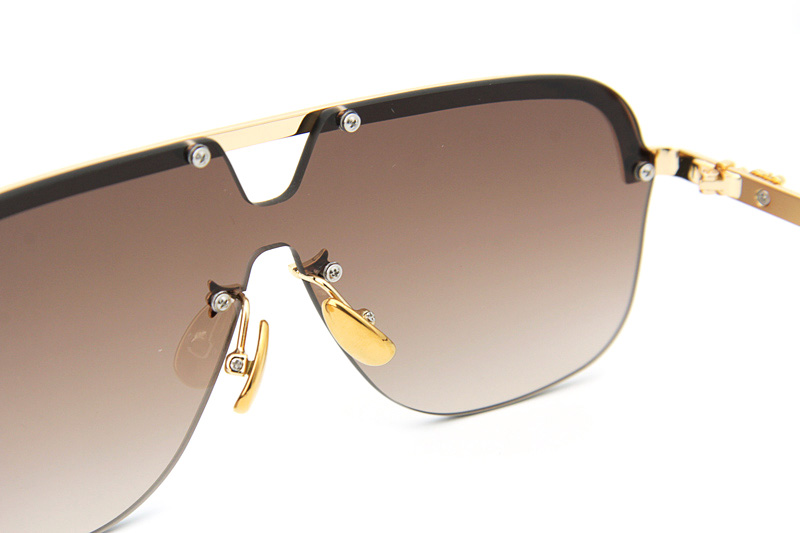 Spinner-A Sunglasses Gold Gradient Brown