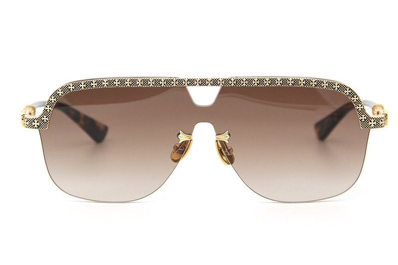 Spinner-A Sunglasses Gold Gradient Brown