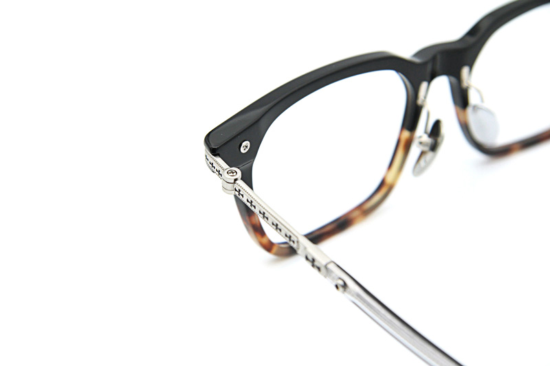 Spur Em Eyeglasses Black Tortoise Silver