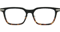 Spur Em Eyeglasses Black Tortoise Silver