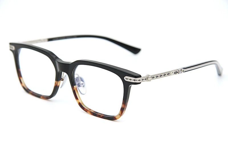 Spur Em Eyeglasses Black Tortoise Silver