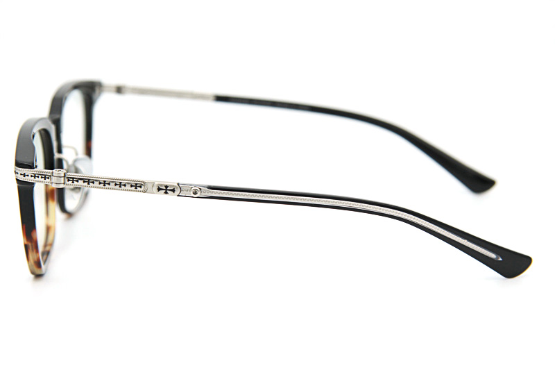 Spur Em Eyeglasses Black Tortoise Silver