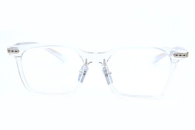 Spur Em Eyeglasses Clear Silver