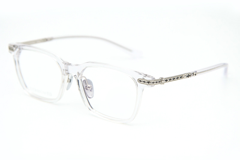 Spur Em Eyeglasses Clear Silver