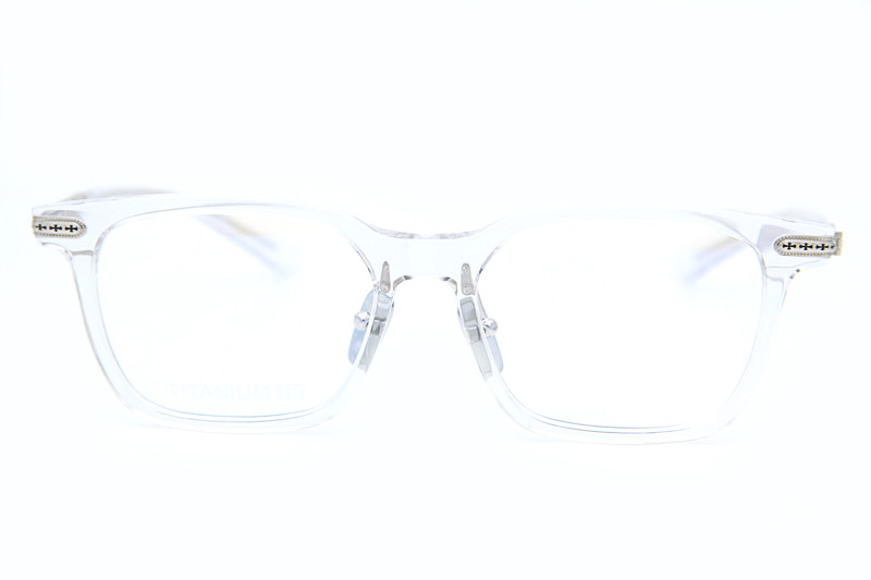 Spur Em Eyeglasses Clear Silver