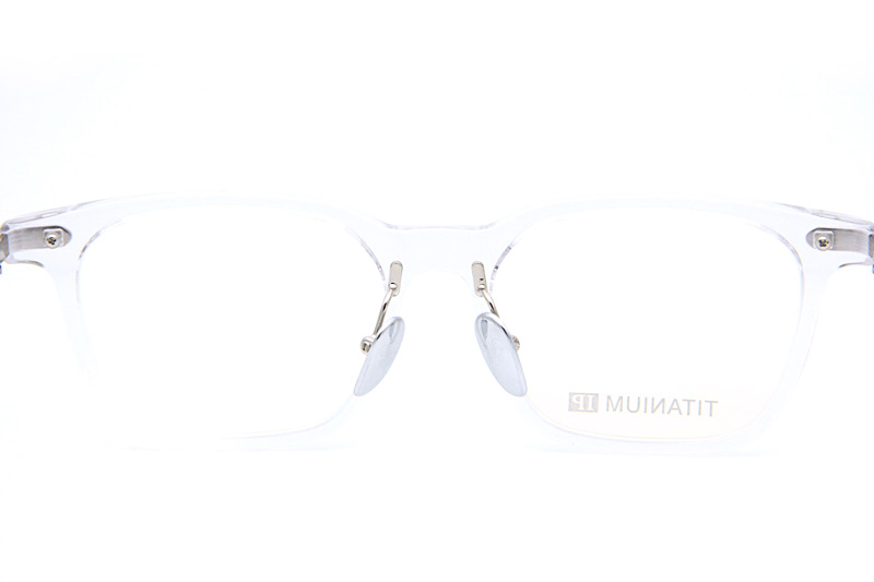 Spur Em Eyeglasses Clear Silver