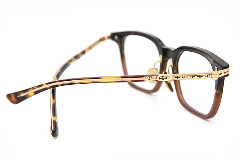 Spur Em Eyeglasses Tortoise Brown Gold