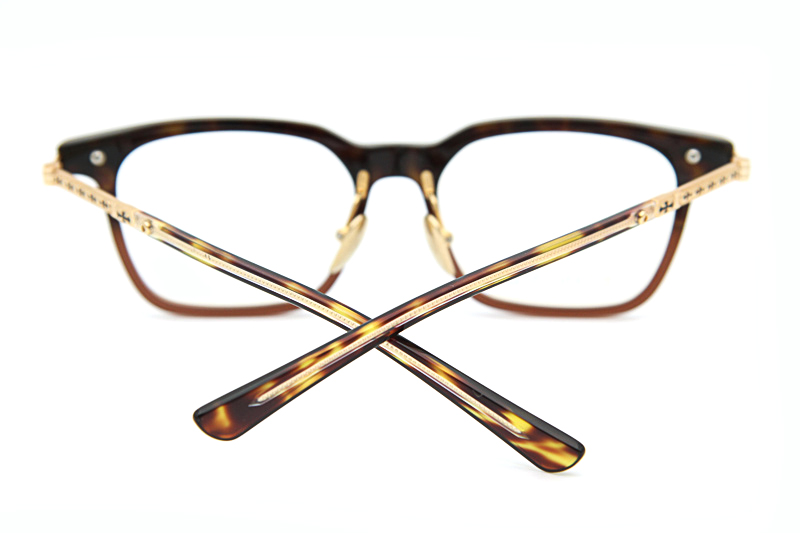 Spur Em Eyeglasses Tortoise Brown Gold