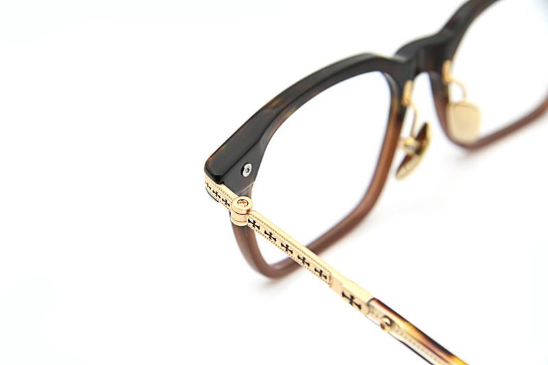 Spur Em Eyeglasses Tortoise Brown Gold