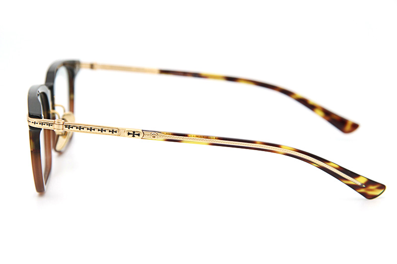 Spur Em Eyeglasses Tortoise Brown Gold