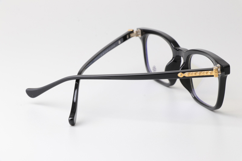 Stiffie Eyeglasses Black Gold