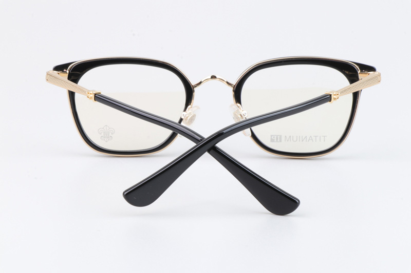 Strapadictome Eyeglasses Black Gold