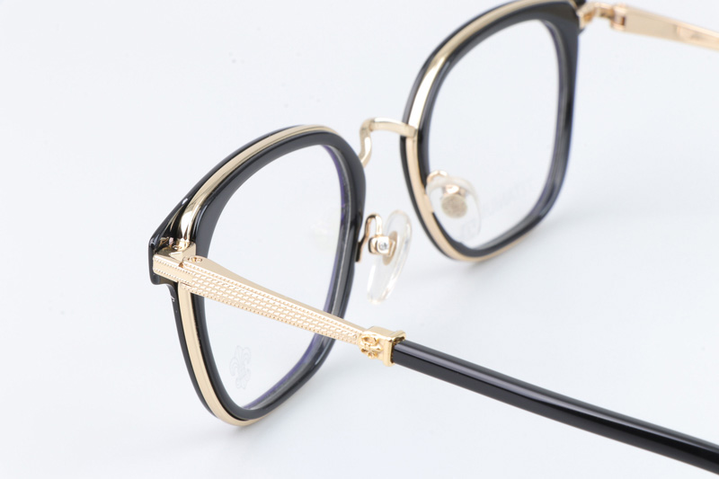 Strapadictome Eyeglasses Black Gold