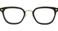 Strapadictome Eyeglasses Black Gold