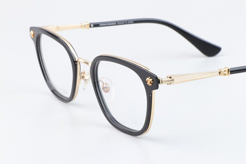 Strapadictome Eyeglasses Black Gold