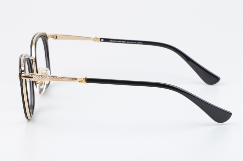 Strapadictome Eyeglasses Black Gold