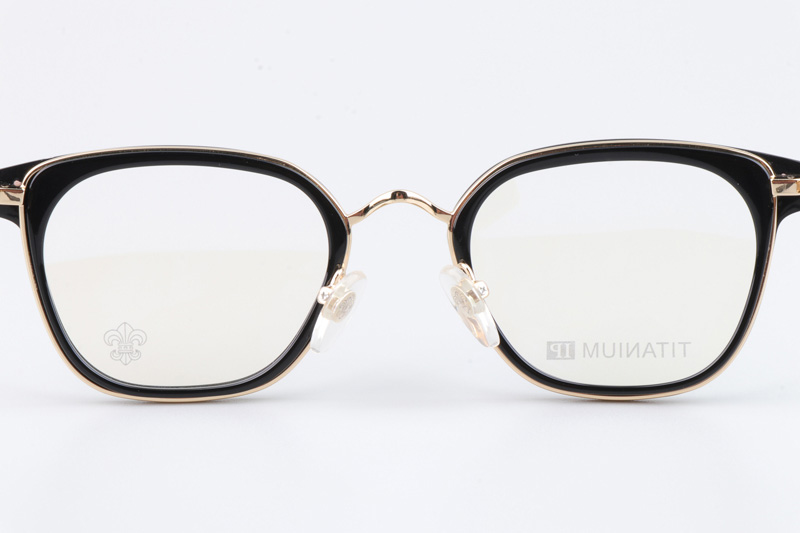 Strapadictome Eyeglasses Black Gold