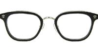 Strapadictome Eyeglasses Black Silver