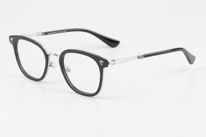 Strapadictome Eyeglasses Black Silver