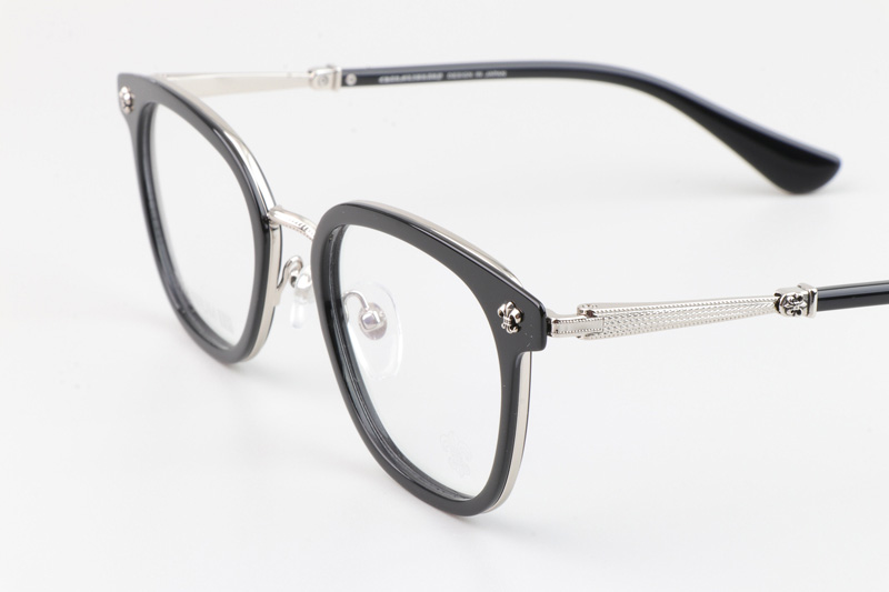 Strapadictome Eyeglasses Black Silver