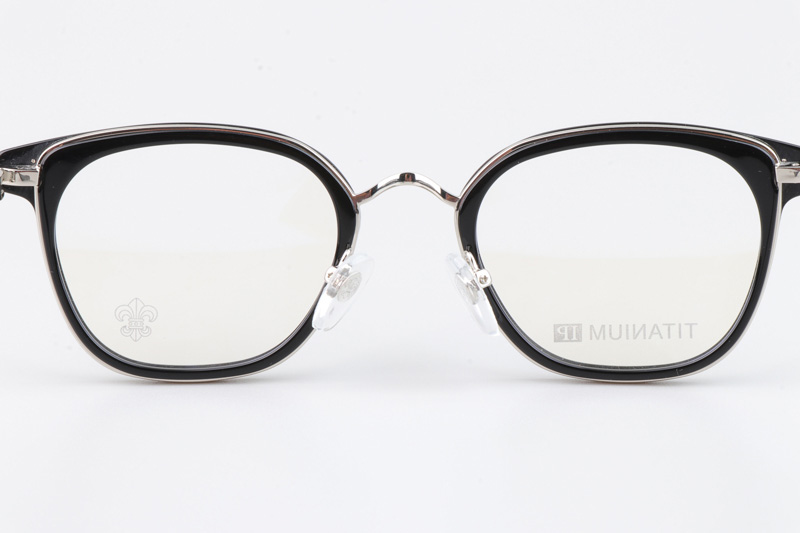 Strapadictome Eyeglasses Black Silver