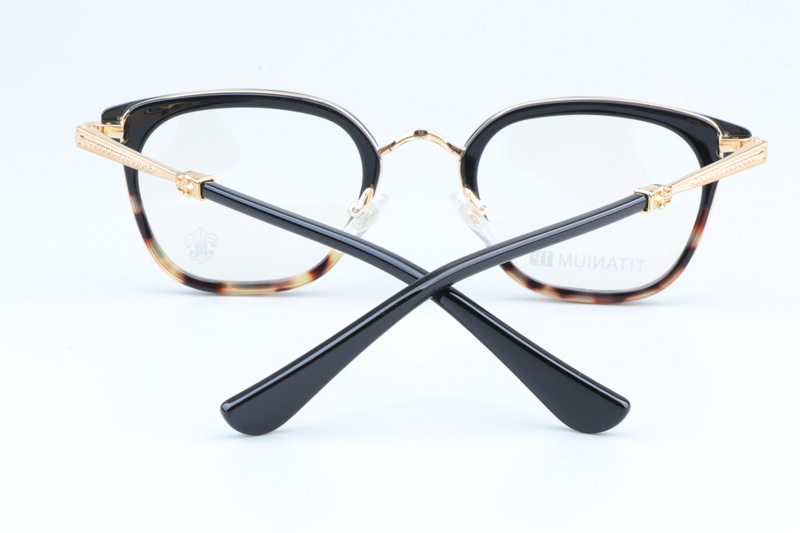 Strapadictome Eyeglasses Black Tortoise Gold