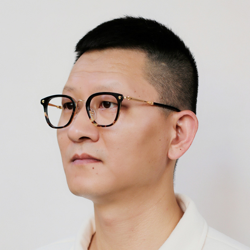 Strapadictome Eyeglasses Black Tortoise Gold