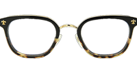 Strapadictome Eyeglasses Black Tortoise Gold