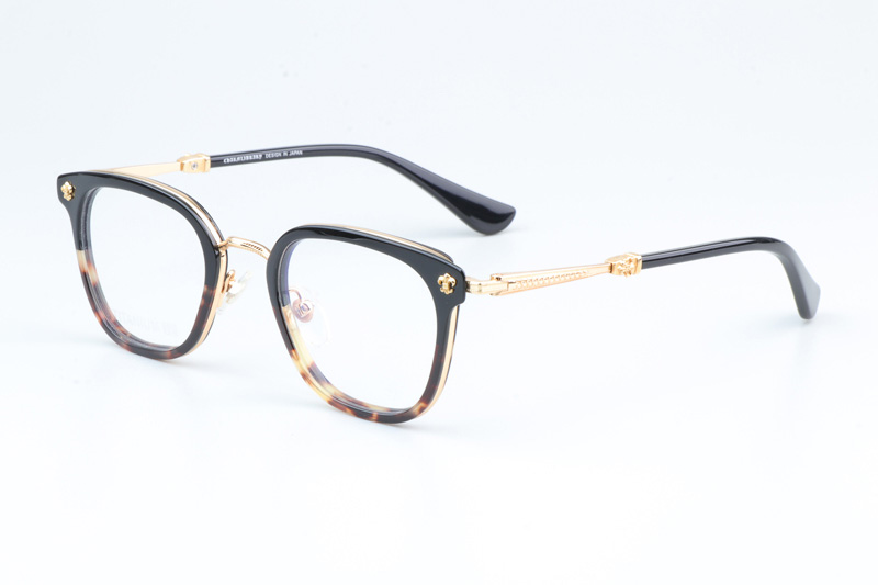 Strapadictome Eyeglasses Black Tortoise Gold