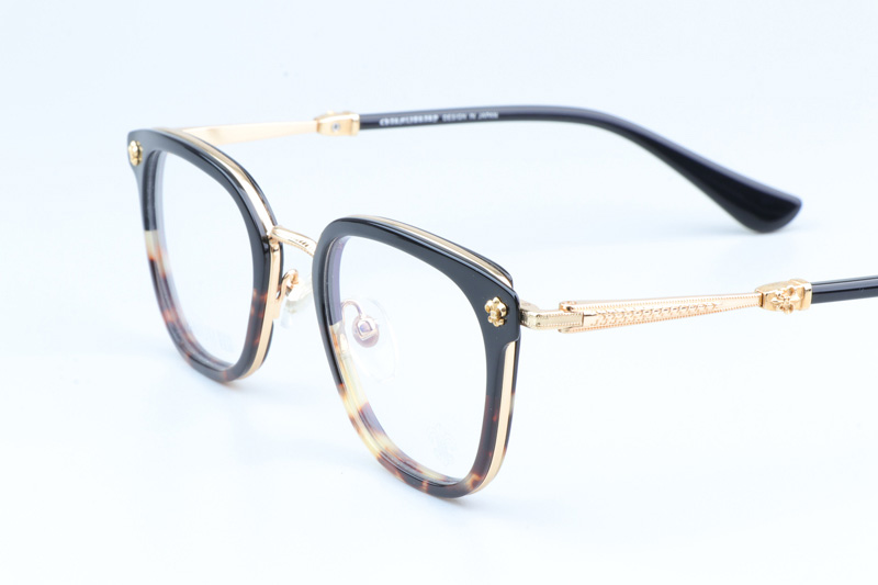 Strapadictome Eyeglasses Black Tortoise Gold