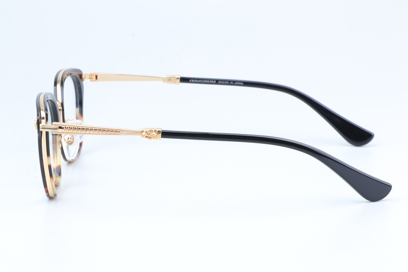 Strapadictome Eyeglasses Black Tortoise Gold