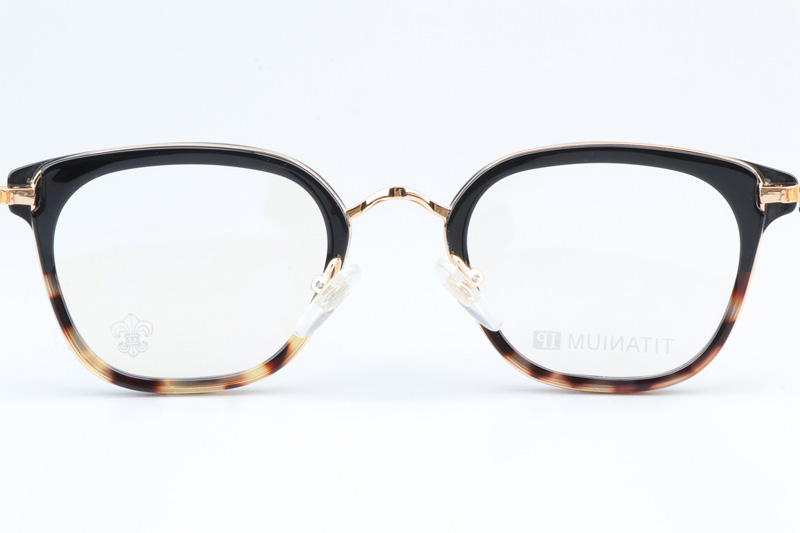 Strapadictome Eyeglasses Black Tortoise Gold