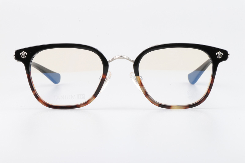 Strapadictome Eyeglasses Black Tortoise Silver