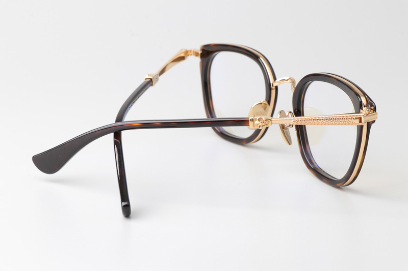 Strapadictome Eyeglasses Tortoise Gold