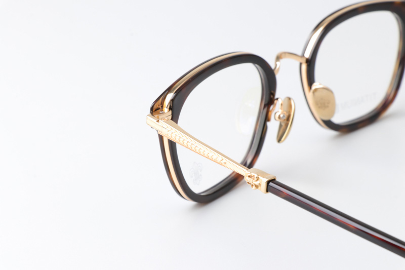 Strapadictome Eyeglasses Tortoise Gold