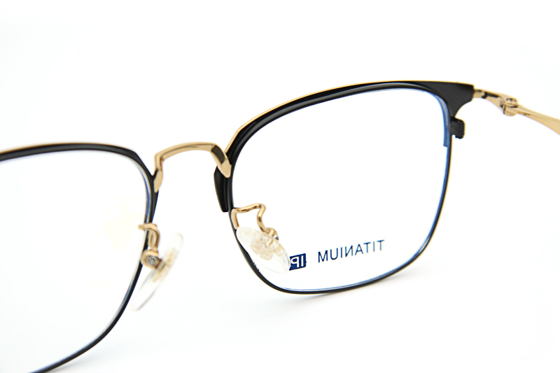 Studor-H Eyeglasses Black Gold